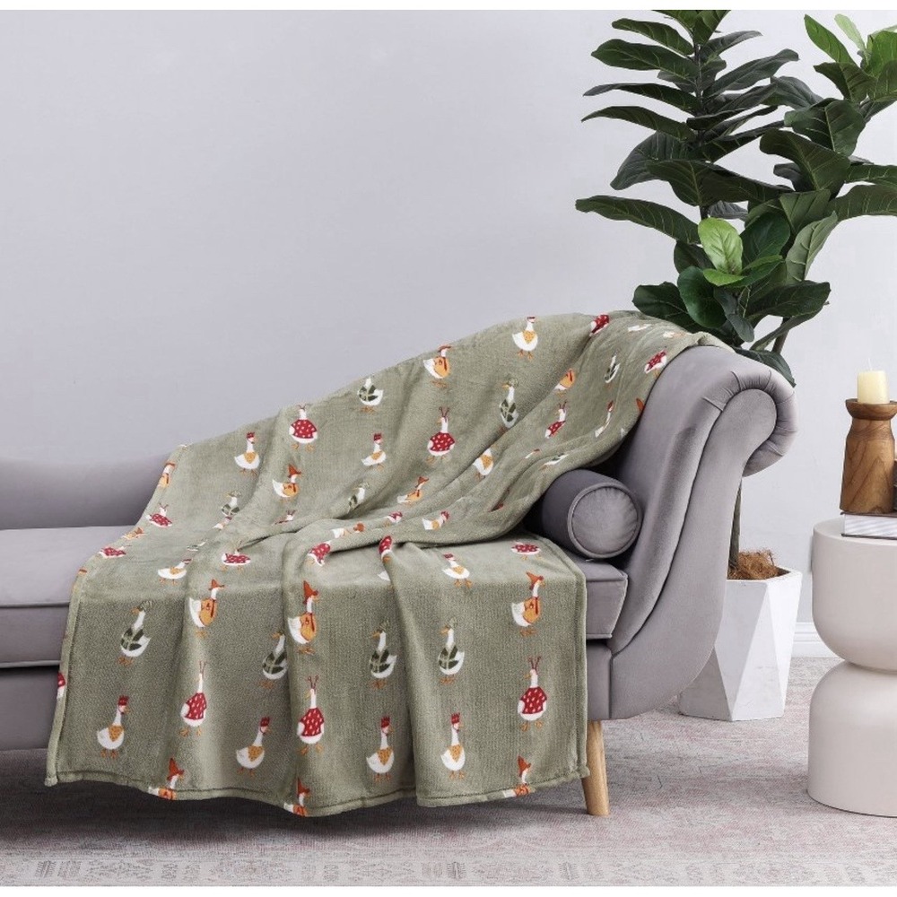 Silly Goose Outfits Throw Blanket Sage Target New